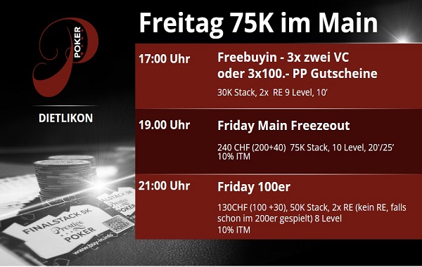 Friday Main Freezeout - 75K