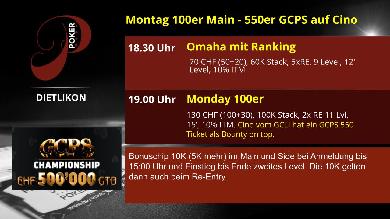 PP am Montag - GCPS 550 als Bounty auf Cino