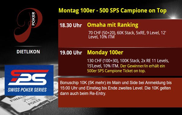 PP am Montag - 500er SPS Campione Ticket on top