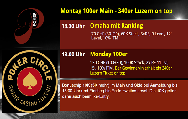 PP am Montag - 340er Luzern Ticket on Top