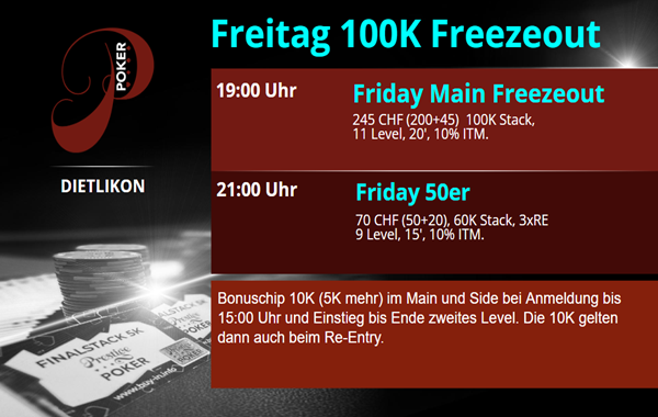 Friday Main Freezeout - 19:00