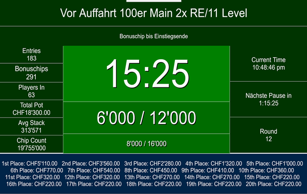 Vor Auffahrt Main 100er/20' - 18:30