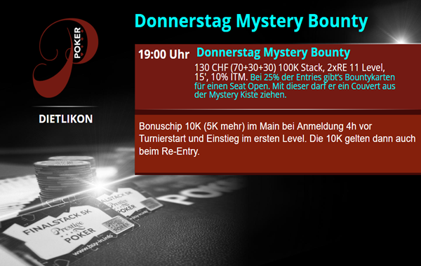 Donnerstag Mystery Bounty