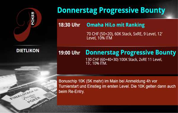 Donnerstag Progressive Bounty