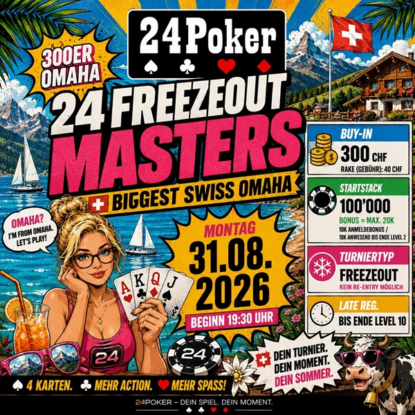 24Poker 300er Omaha 31.08