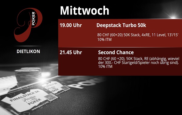 Mittwoch im Prestige Poker