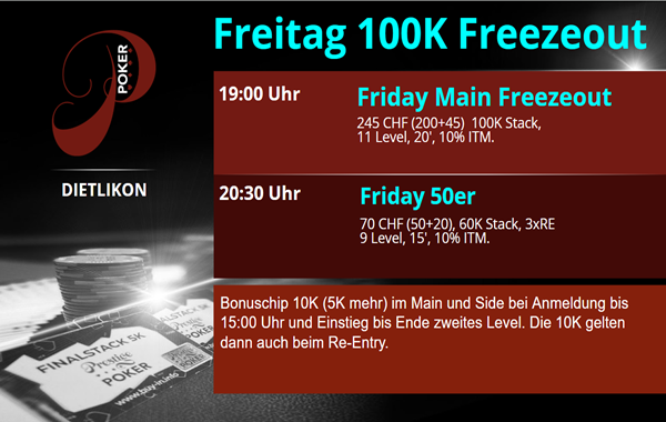 Friday Main Freezeout - 19:00