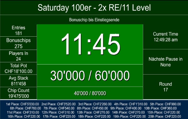 181 am Samstag