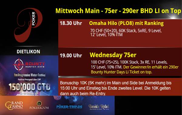 PP am Mittwoch - 290er BHD LI Ticket on top