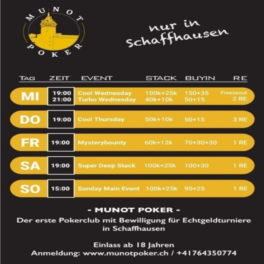 Munotpoker bis 10.12.